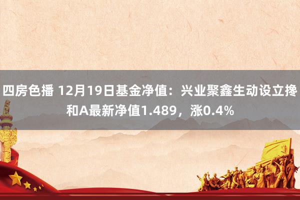 四房色播 12月19日基金净值：兴业聚鑫生动设立搀和A最新净值1.489，涨0.4%